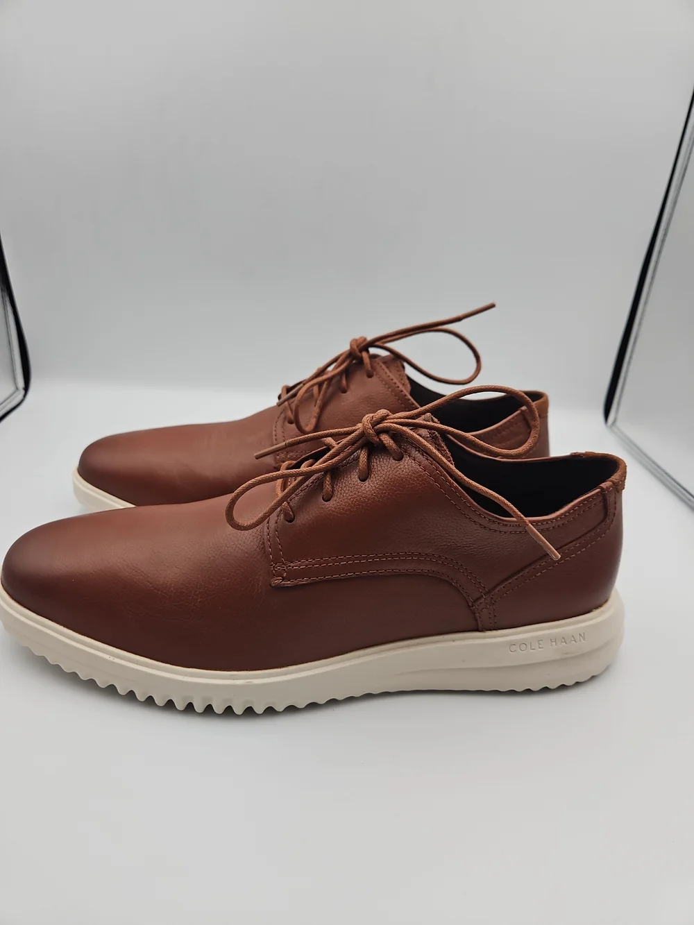 Cole Haan Men’s Brown Leather Lace-Up Sneakers